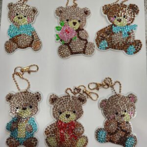 Diamond Art Bears Set of six